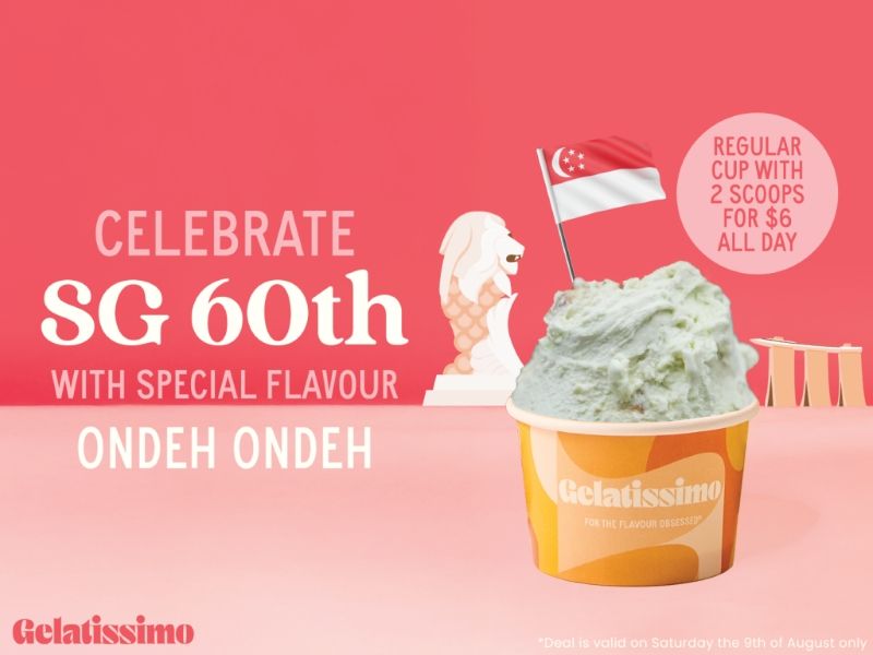 Photo of š Celebrate SG60 with Ondeh Ondeh ā Flavour of the Month at Gelatissimo I12 Katong!